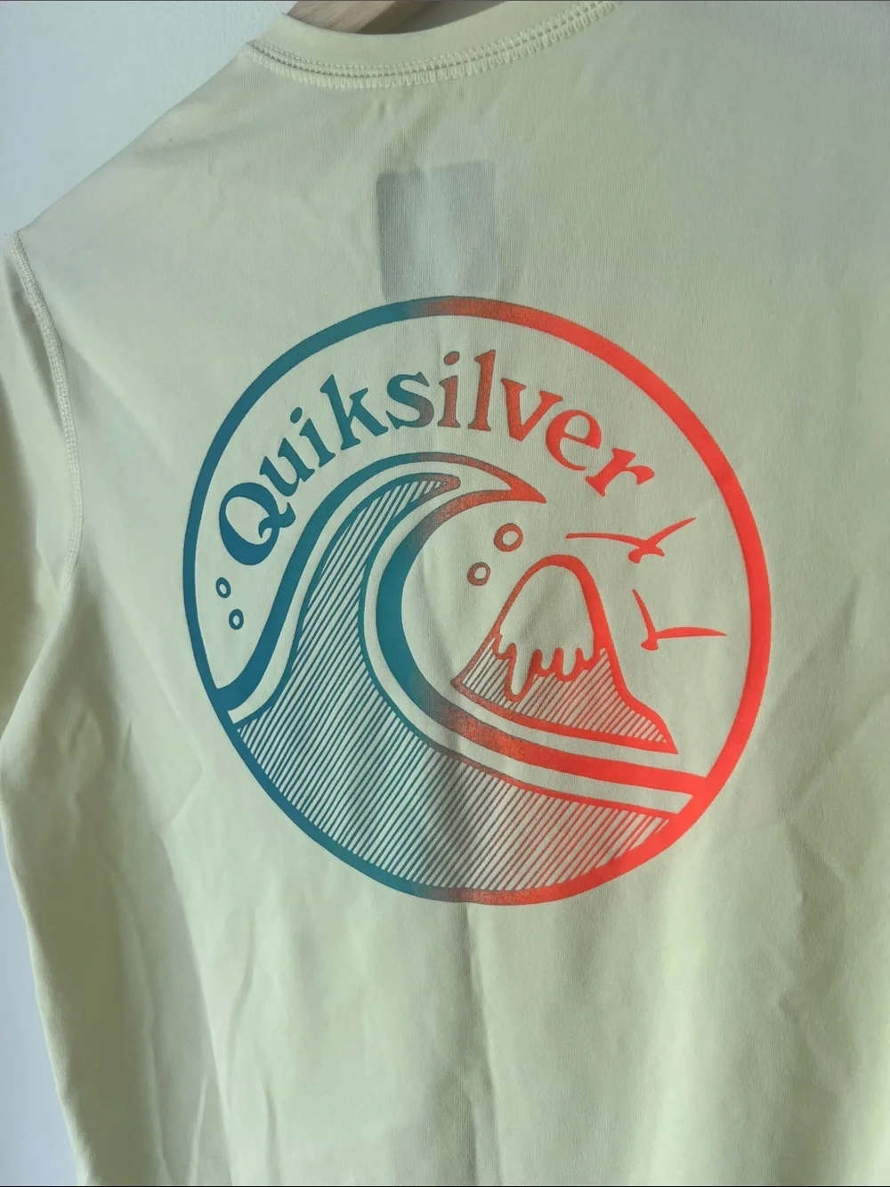 Quiksilver Teen Rash Guard Tee Wave Logo Short Sleeve Tee 12 / Medium